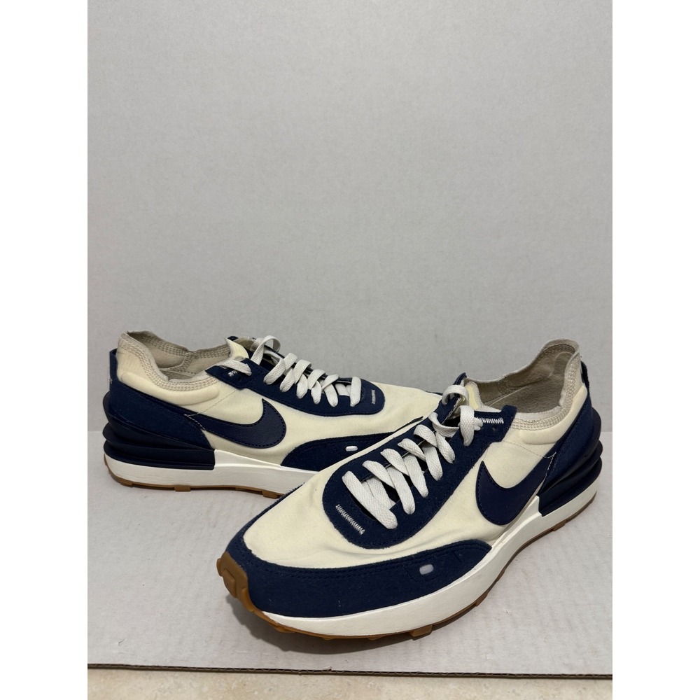 Nike Waffle One Mens 9.5 Sail Midnight Navy Gum DQ7685-101